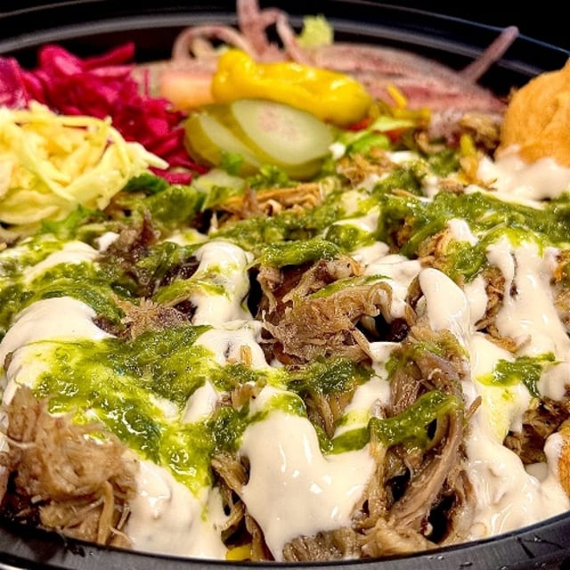 Lamb over Rice Platter.