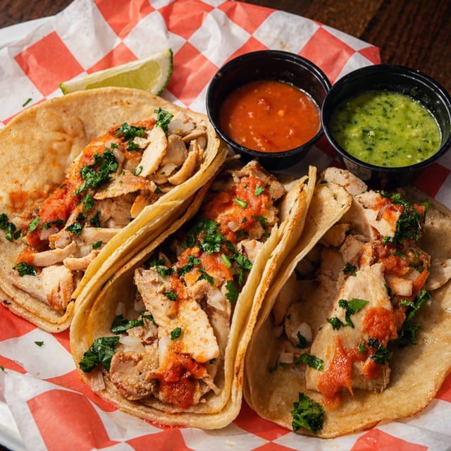 Chicken Shawarma Taco.