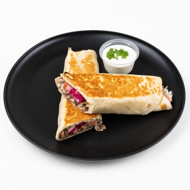 Beef Shawarma Wrap.