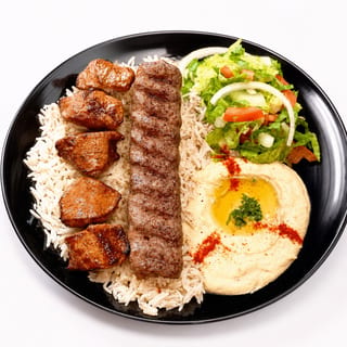 Lamb Kabob and Beef Kofta Combo