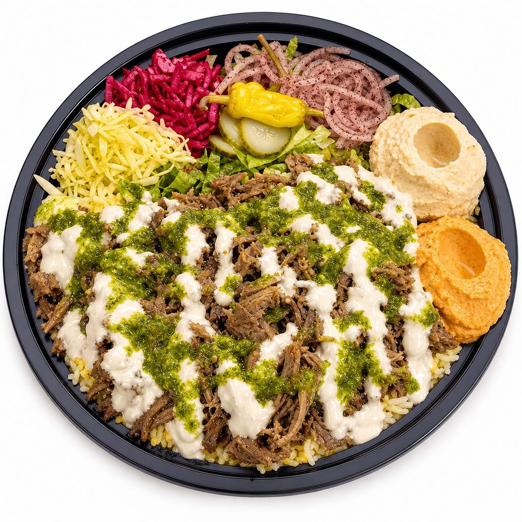 Lamb over Rice Platter.