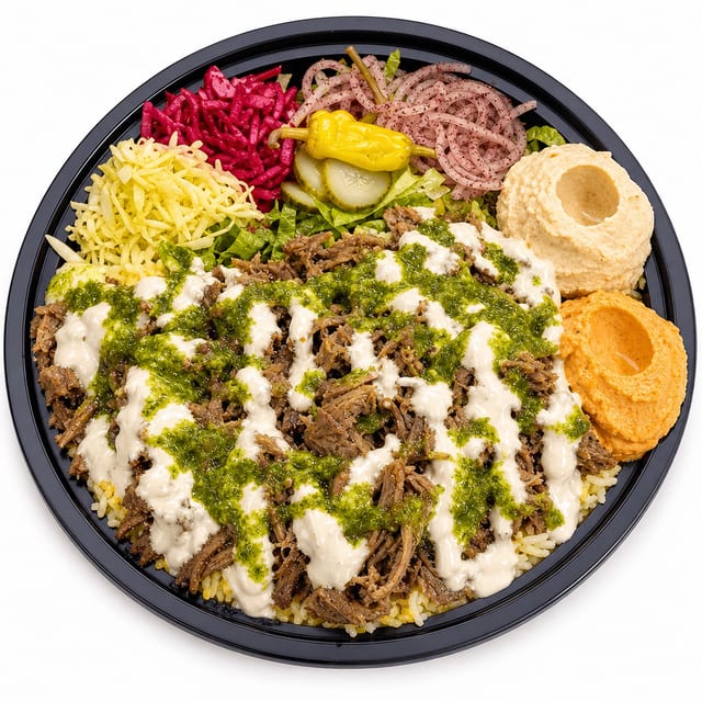 Lamb over Rice Platter.